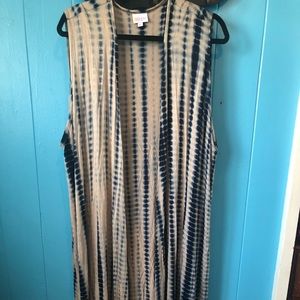 NWOT LulaRoe Tie Dye Joy Maxi Vest